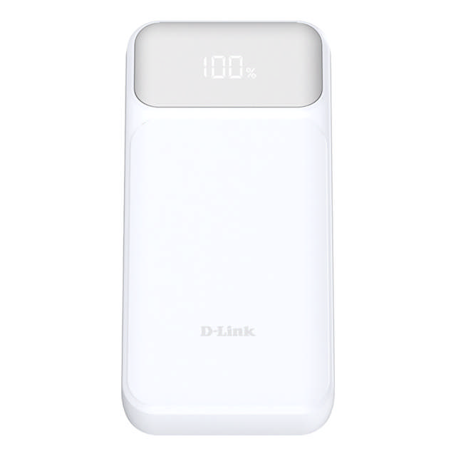 D-Link 20000 mAh Power Bank with USB-A and two USB-C ports