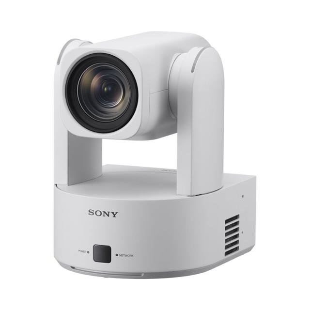 Sony BRC-AM7 Advanced PTZ Auto Framing camera with built-in AI analytics. White