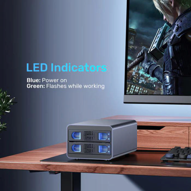 Unitek USB3.2 Type-C 10GB/SATA 2BAY SATA