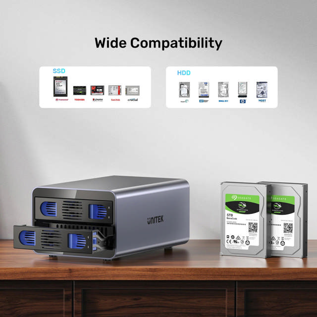 Unitek USB3.2 Type-C 10GB/SATA 2BAY SATA