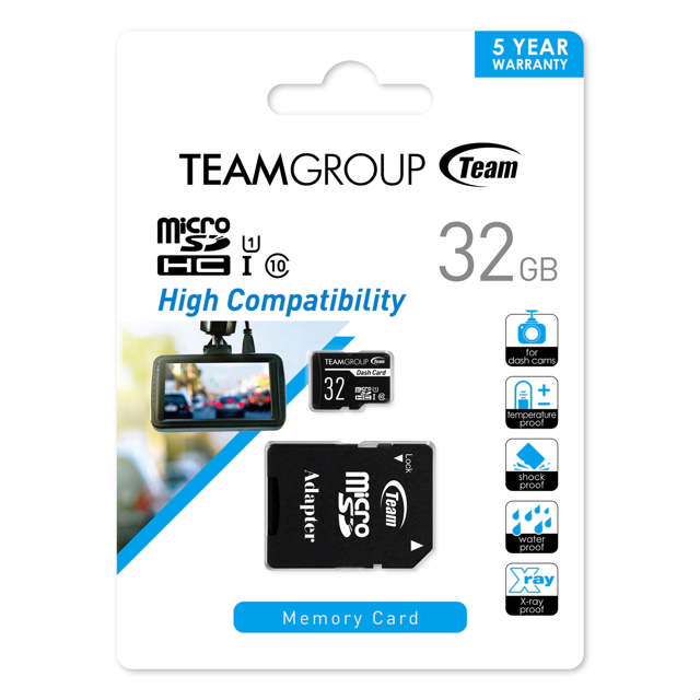 Team Dash Card 32GB USH-1 Micro SD Card