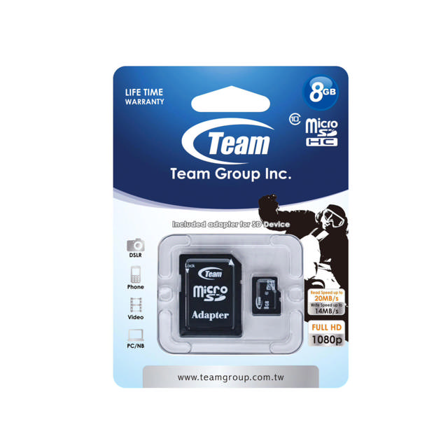 Team Group 8GB Micro SDHC Card