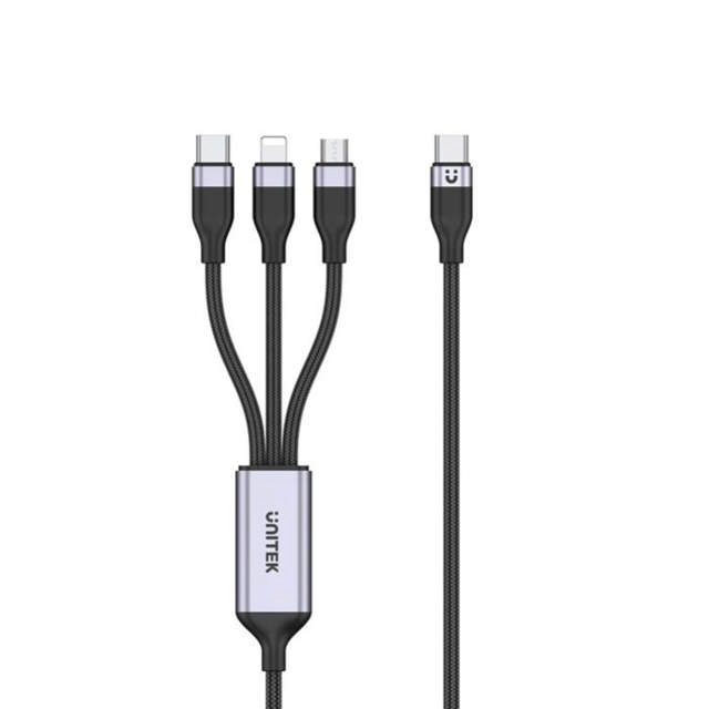 Unitek 3-in-1 USB-C to Lightning Micro
