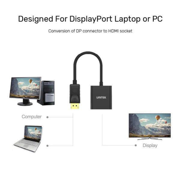 Unitek DisplayPort to HDMI Full HD