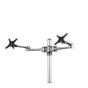 Atdec AF-AT-D-P Dual Swing Arms on Post Polished Silver