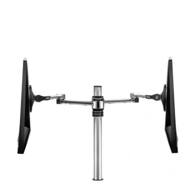 Atdec AF-AT-D-P Dual Swing Arms on Post Polished Silver