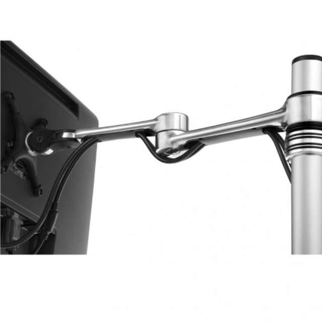 Atdec AF-AT-D-P Dual Swing Arms on Post Polished Silver