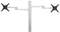 Atdec AFS Dual Monitor Swing Arm White