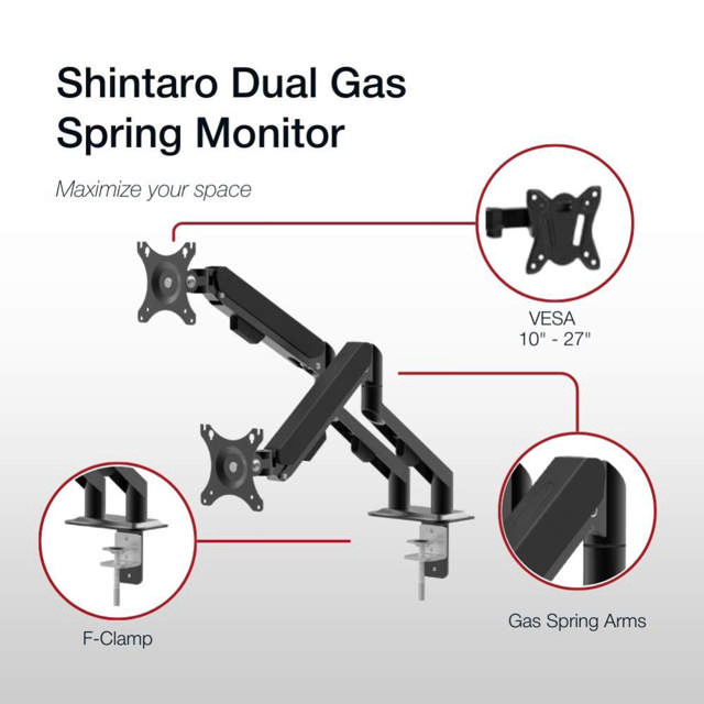Shintaro Dual Swivel Gas Monitor Arm