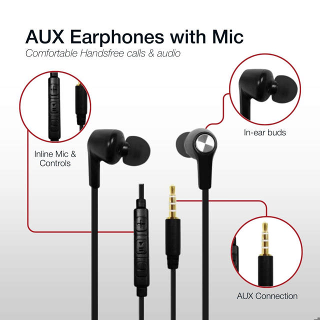 Shintaro AUX Earphones with inline Mic