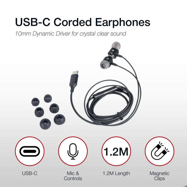 Shintaro USB-C Corded Earphones