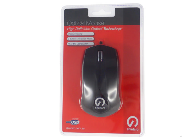 Shintaro 3 Button Optical USB Mouse