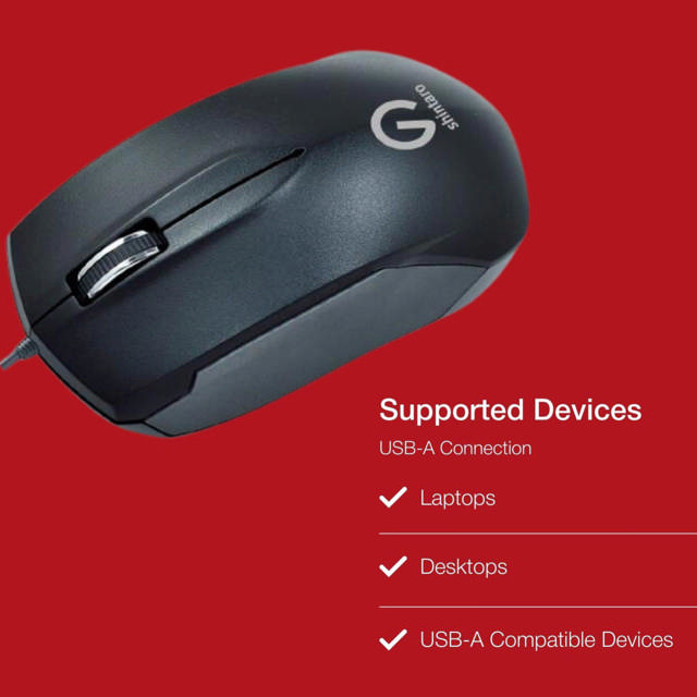 Shintaro 3 Button Optical USB Mouse