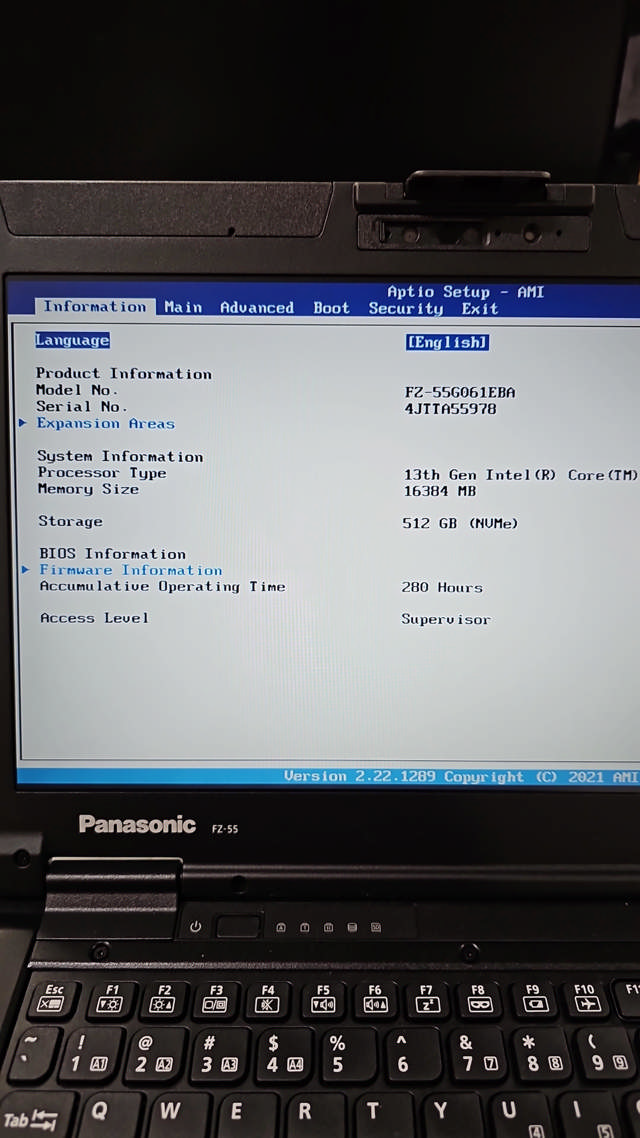 Panasonic Toughbook 55 Mk3 i5 16GB Wifi