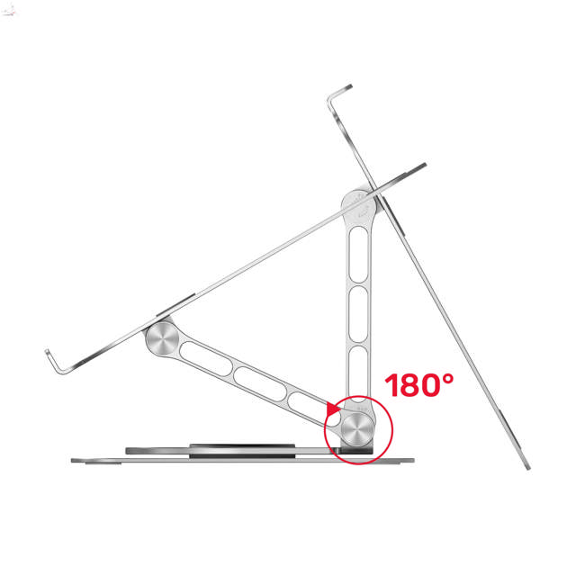 Unitek Adjustable Laptop Stand Silver