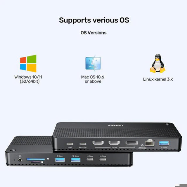 Unitek 13-in-1 USB-C 8K Docking Station
