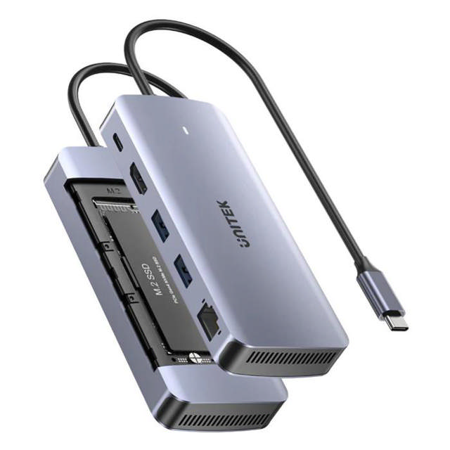 Unitek 6-in-1 USB-C Hub w/ M.2SSD Enc