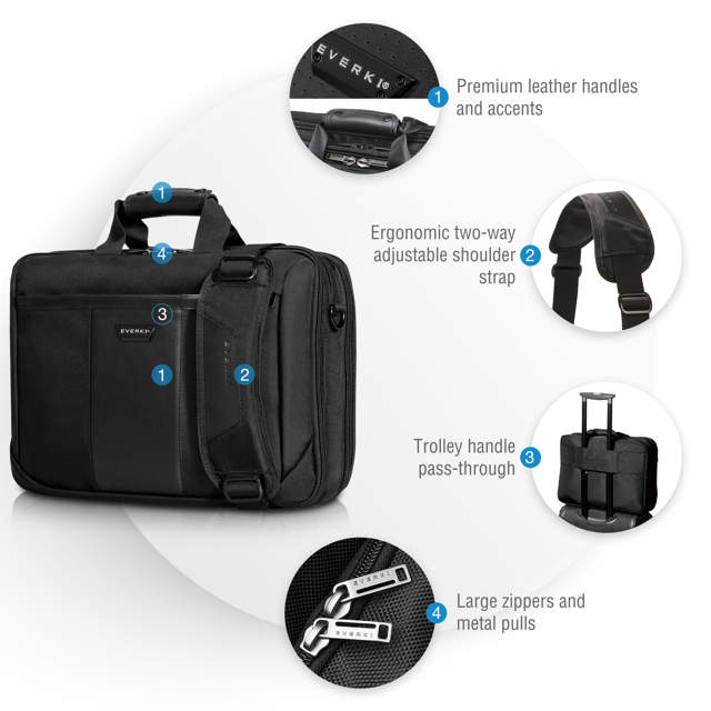 Everki Versa Travel Laptop Bag 17.3