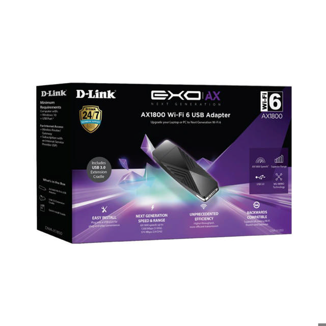 D-Link AX1800 Wi-Fi 6 USB Adapter