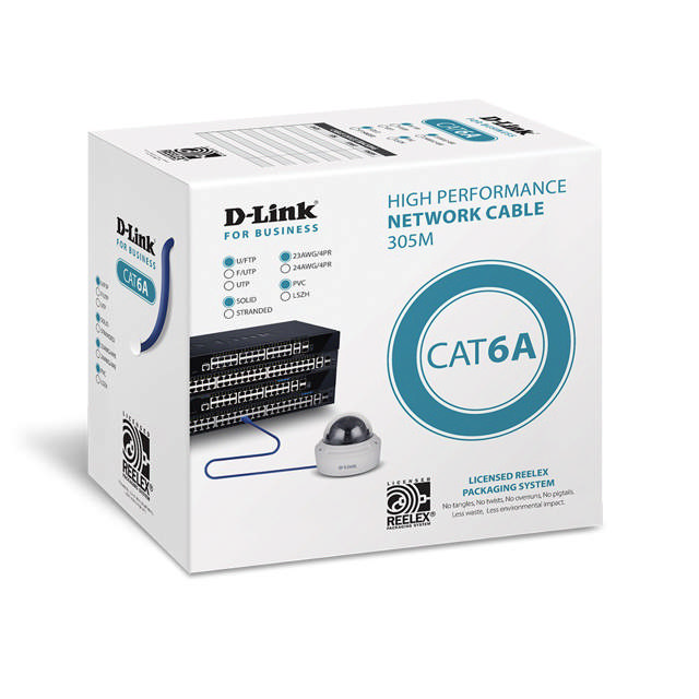 D-Link Cat6A U/FTP Cable w/ PVC Jacket