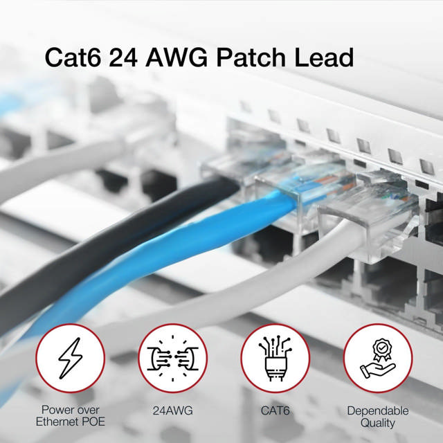Shintaro Cat6 24 AWG Patch Blue 3m