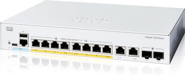 Cisco C1200 8-Port Gigabit PoE Switch