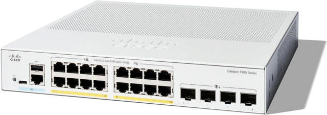 Cisco 16-Port GE 120W PoE+ 4 SFP+ Switch