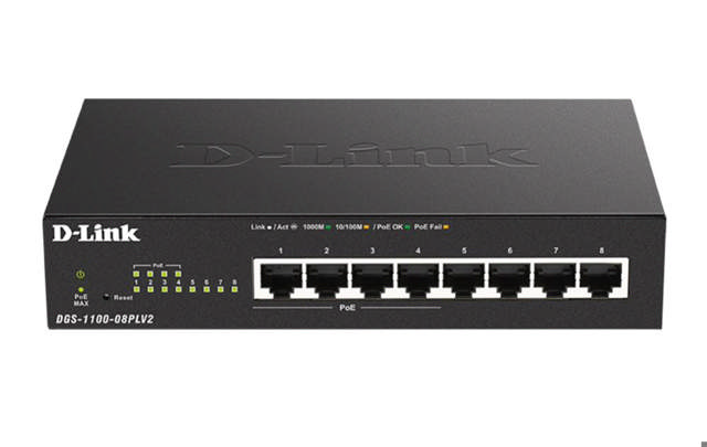 D-Link 8-Port Gigabit PoE Switch