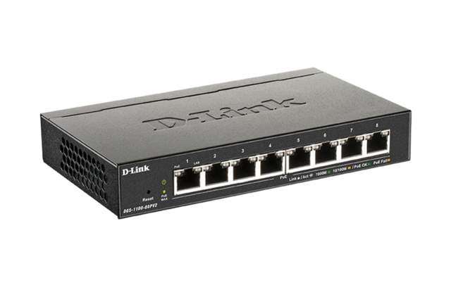 D-Link 8-Port Smart Managed PoE Switch