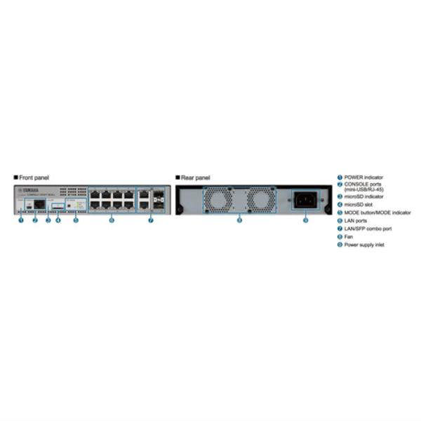 Yamaha 8-Port Layer 2 Network Switch