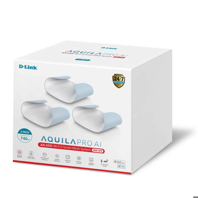 D-Link M60 AQUILA PRO AI Smart Mesh 3PK