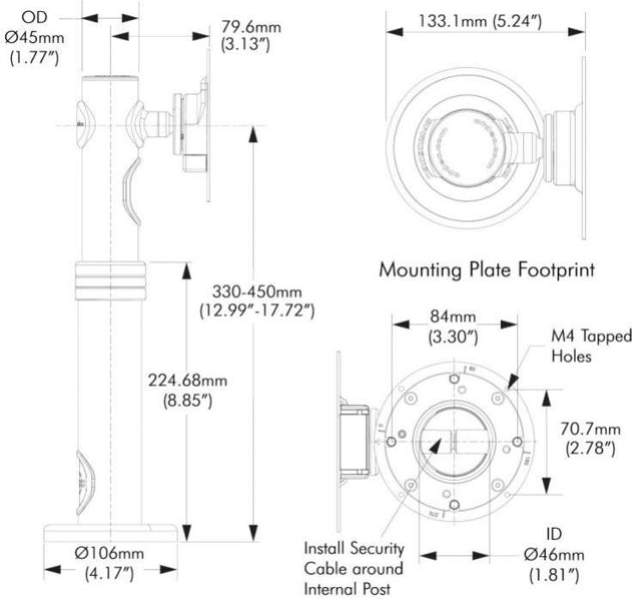 Atdec Display POS Height Adjustable