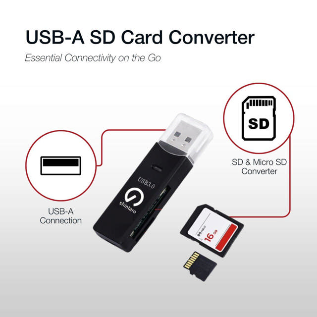 Shintaro USB-A SD Card Reader