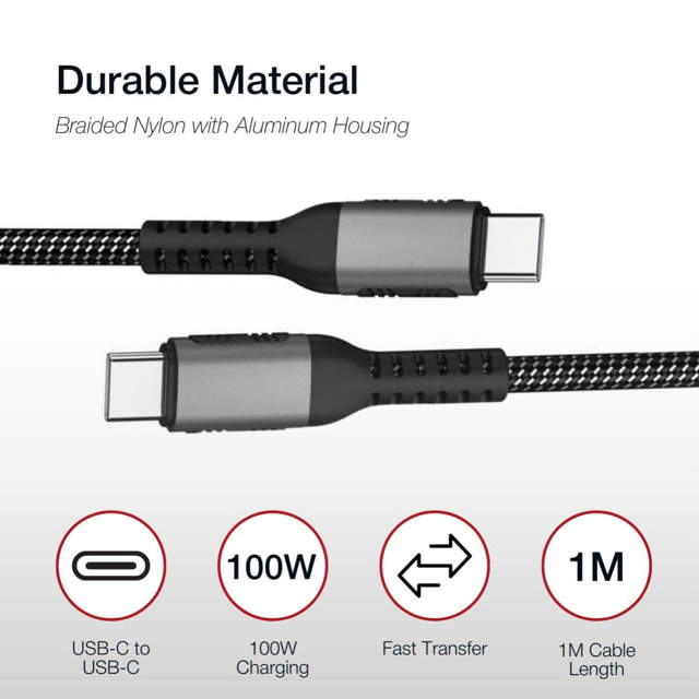 Shintaro USB-C Charge Cable 1m