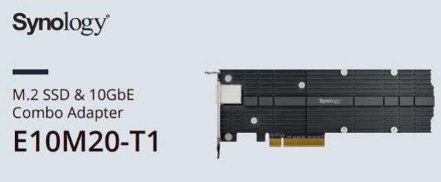 Synology E10M20-T1 M.2 SSD & 10GbE
