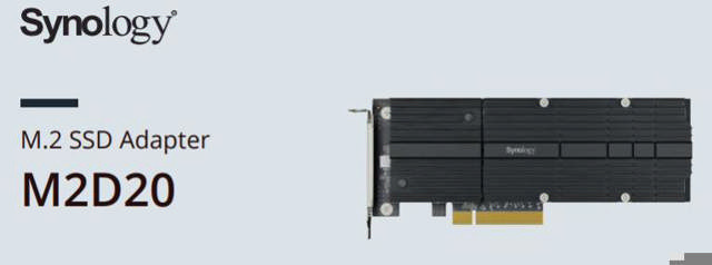 Synology M2D20 Adapter card for SSD