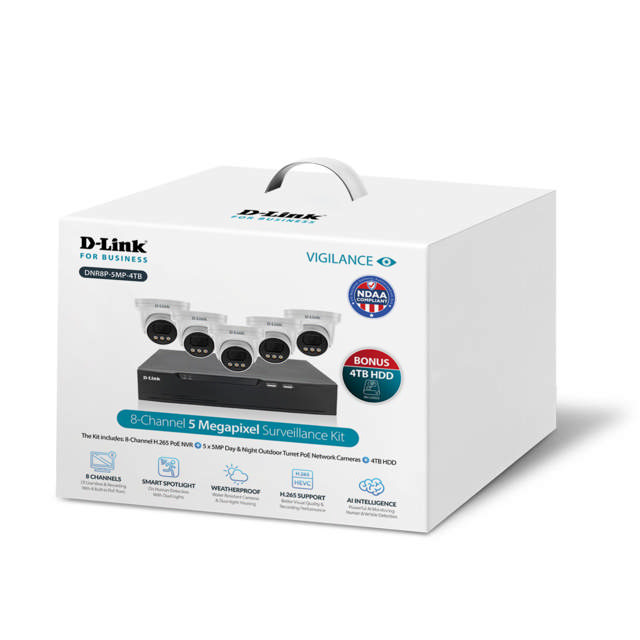 D-Link DCS-F4805E Vigilance 5 x 5MP Kit
