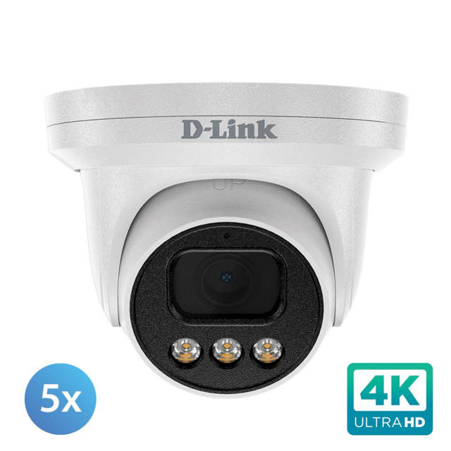 D-Link DCS-F4808E Vigilance 5 x 8MP Kit