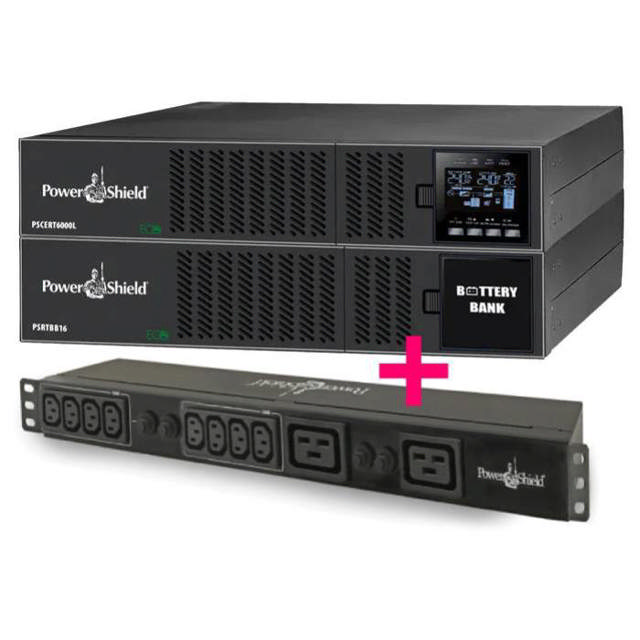 Powershield PSCERT6000L Bundle inc BB16 PDU & 2PSRK