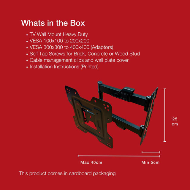Shintaro Full Motion TV Wall Mount