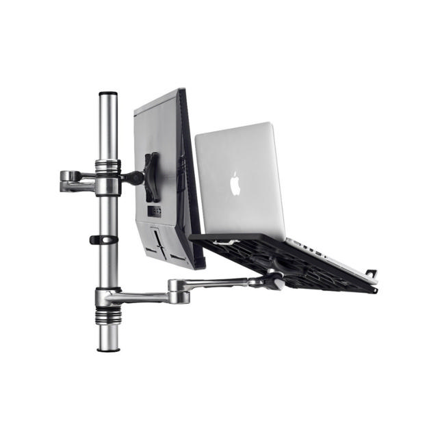 Atdec AFS-AT-NBC-P Notebook-Monitor Swing Arm Polished Silver