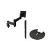 Atdec AWMS-2-46H75 Dual HD Swing Arms on Tall Post Grommet Clamp Black