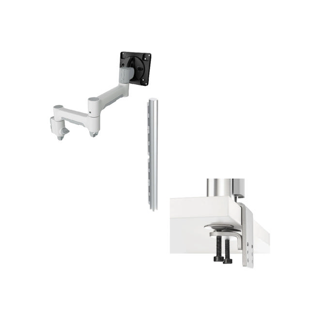 Atdec AWMS-4-4675 H-Duty F Clamp White