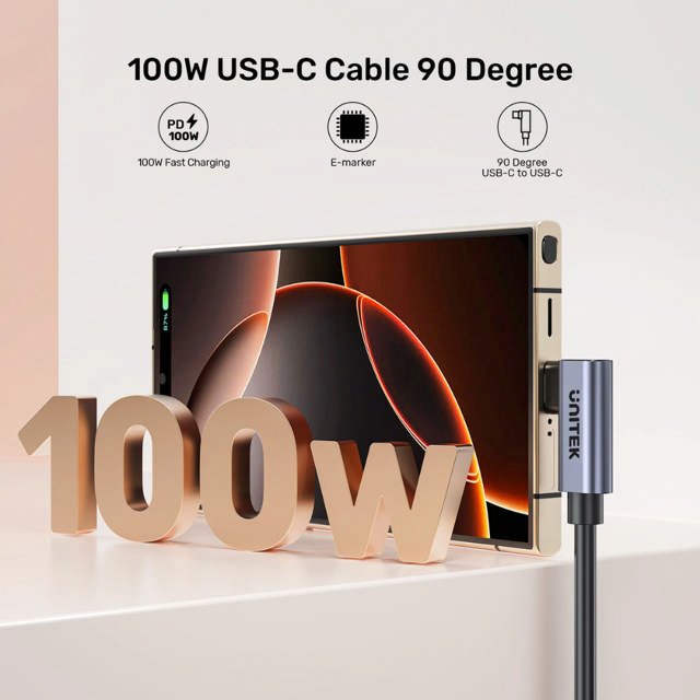 Unitek USB-C Dual 90-Degree Power Cable