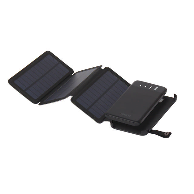 Cygnett ChargeUp Explorer 8000mAh (8K) Power Bank w/Detachable Solar Panels  & LED Torch - Black