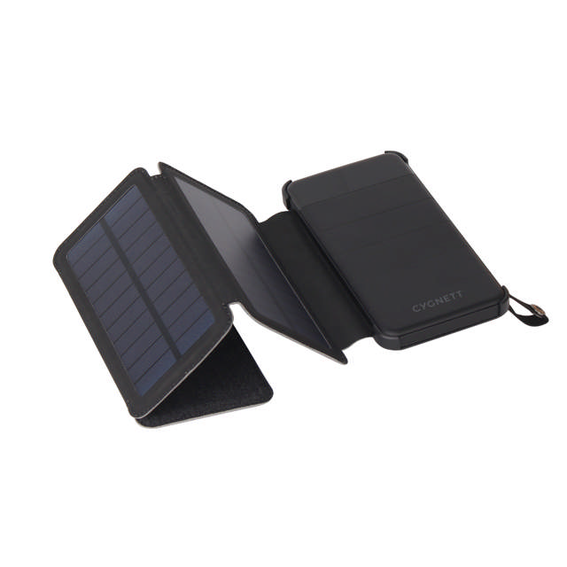 Cygnett ChargeUp Explorer 8000mAh (8K) Power Bank w/Detachable Solar Panels  & LED Torch - Black