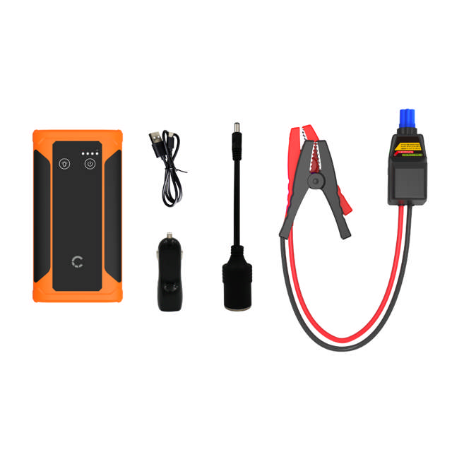 Cygnett ChargeUp Auto 10000mAh (10K) Power Bank & 12V Jump Starter - Black/Orange Trim