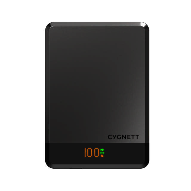 Cygnett MagSlim 5000mAh (5K) Magnetic Wireless Power Bank - Black