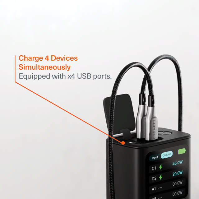 Cygnett Titan PD 3.0 65W 30000mAh (30K) Laptop Power Bank w/LCD Display - Black