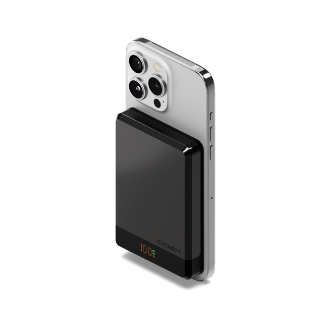 Cygnett MagSlim 10000mAh (10K) Magnetic Wireless Power Bank - Black